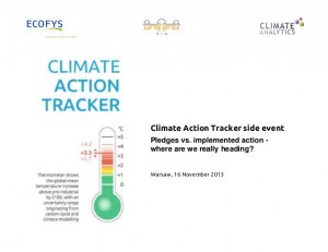 http://www.slideshare.net/Ecofys/cop19-pledges-vs-implemented-action-where-are-we-really-heading