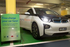 King George Square charging station in Brisbane (Photo courtesy of CitySmart)